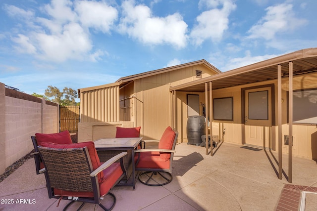 1511 W Mesquite St, Chandler, AZ 85224 - view of patio / terrace featuring a fenced backyard and outdoor dining space