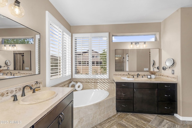 3859 N El Sereno St, Mesa, AZ 85207 - full bath featuring two vanities and a garden tub