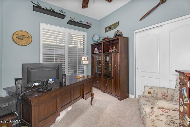 3859 N El Sereno St, Mesa, AZ 85207 - office space featuring light colored carpet and a ceiling fan