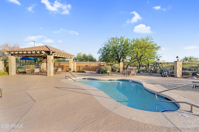 3859 N El Sereno St, Mesa, AZ 85207 - community pool featuring a patio and a gazebo