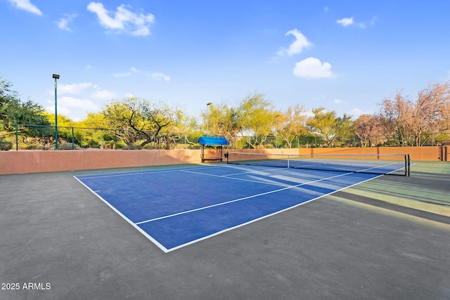 3859 N El Sereno St, Mesa, AZ 85207 - view of tennis court with community basketball court