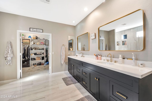 bathroom featuring vanity