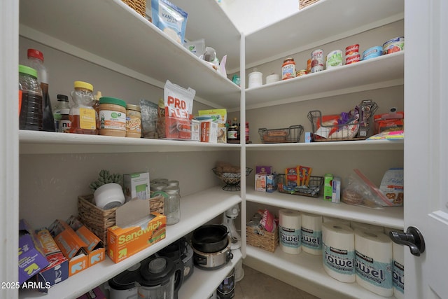 view of pantry