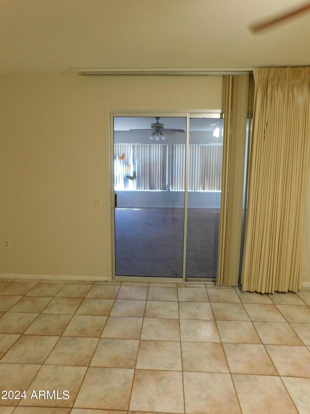 view of tiled spare room