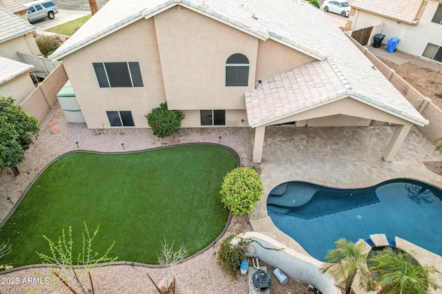 birds eye view of property