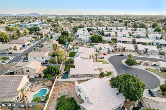 birds eye view of property featuring a residential view