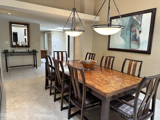 4856 E Cheryl Dr, Paradise Valley, AZ 85253 - dining area featuring light colored carpet and light tile patterned floors