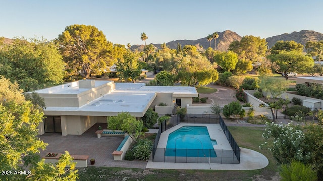 4856 E Cheryl Dr, Paradise Valley, AZ 85253 - view of swimming pool with a mountain view