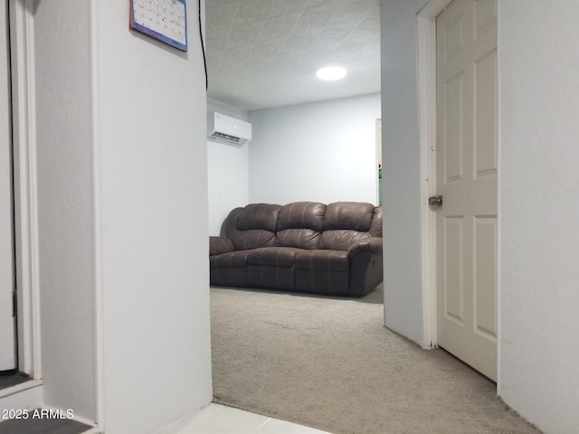 1226 N Mckinley Ave, Ajo, AZ 85321 - hall with a wall mounted AC and carpet