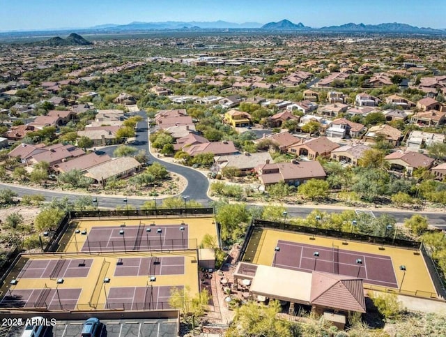 12366 N 129th St, Scottsdale, AZ 85259 - aerial view of residential area with a mountain backdrop