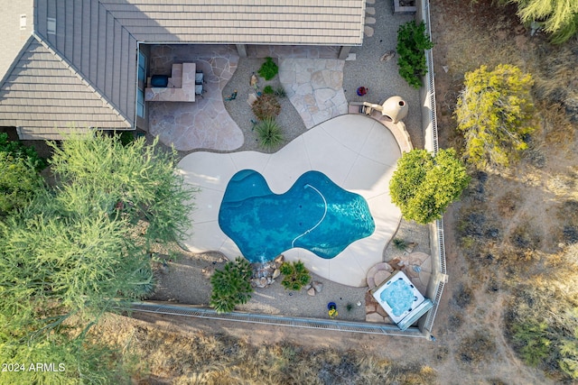 birds eye view of property