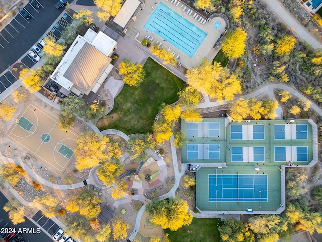 birds eye view of property