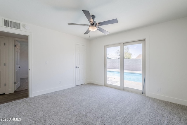 2337 E Contessa St, Mesa, AZ 85213 - empty room with carpet, ceiling fan, and a smoke detector