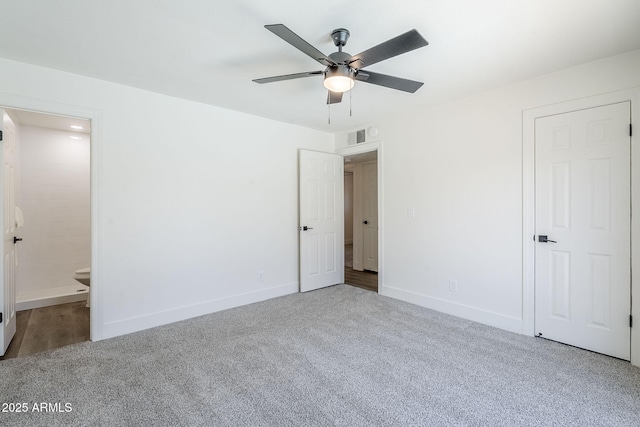 2337 E Contessa St, Mesa, AZ 85213 - unfurnished bedroom featuring carpet floors, ensuite bath, and a ceiling fan