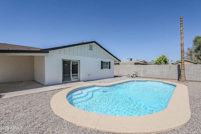 2337 E Contessa St, Mesa, AZ 85213 - view of pool with a fenced backyard and a patio area