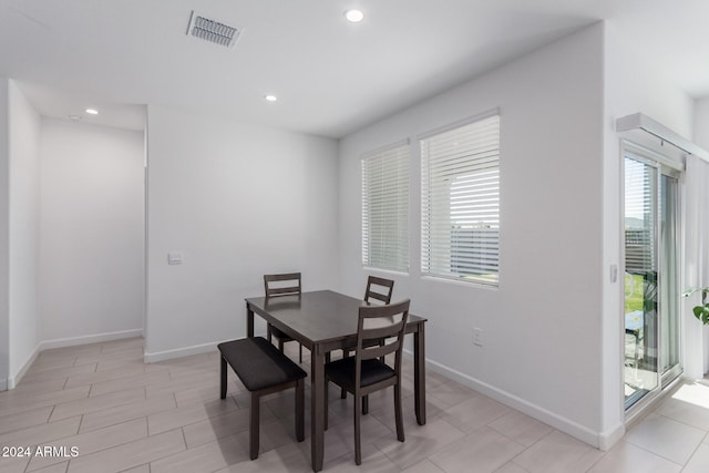 view of dining space