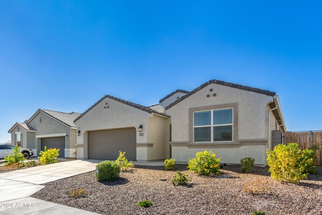 view of front of home featuring a garage