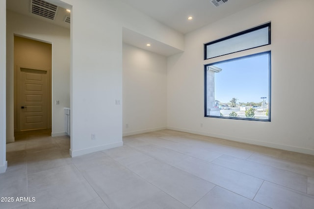 view of tiled empty room