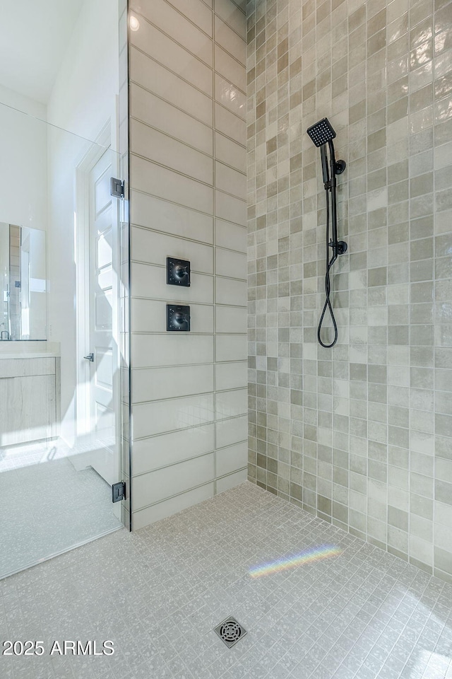 bathroom with walk in shower