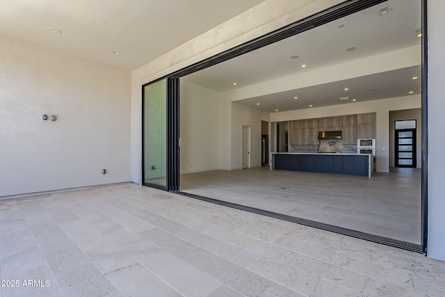 view of unfurnished living room