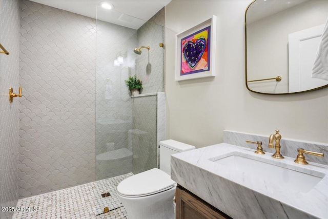 1831 E Rovey Ave, Phoenix, AZ 85016 - full bath with toilet, a walk in shower, and vanity