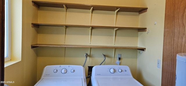 1586 S Lawther Dr, Apache Junction, AZ 85120 - washroom with water heater and independent washer and dryer