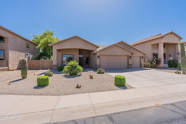 view of front of home featuring a garage