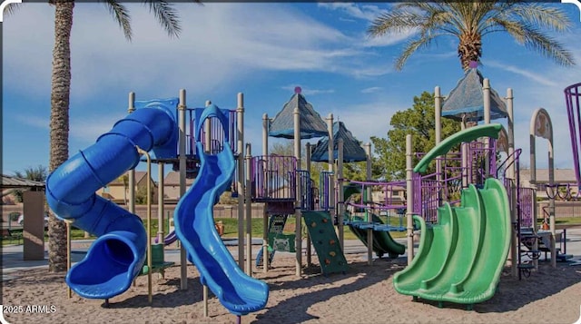 view of jungle gym