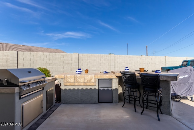 view of patio / terrace with grilling area