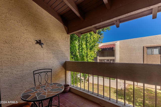 view of balcony