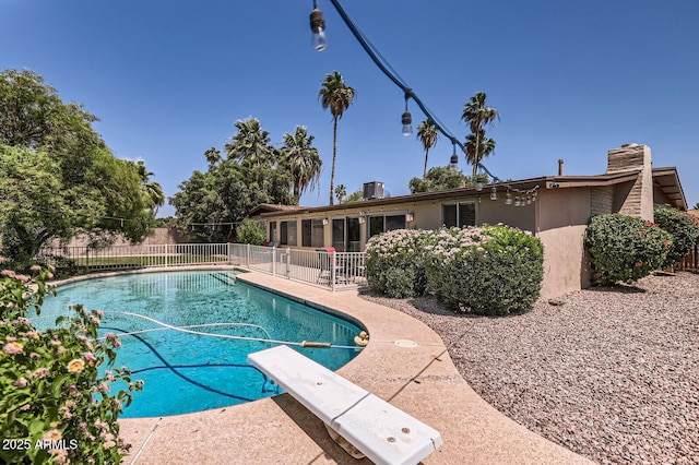 3924 E Cortez St, Phoenix, AZ 85028 - view of swimming pool with a diving board