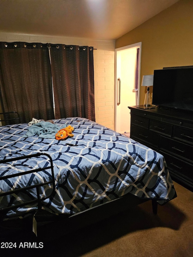 bedroom with carpet floors