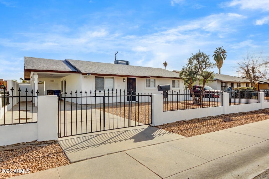 view of ranch-style home