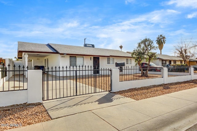 view of ranch-style home