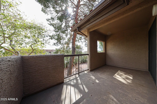 view of balcony