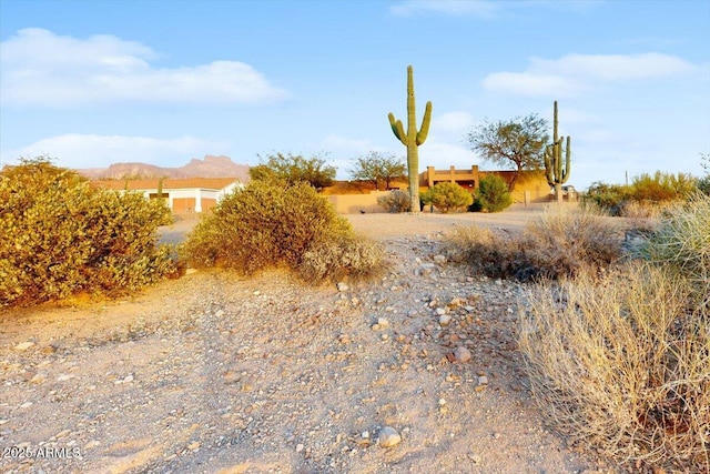 view of local wilderness with a mountain view