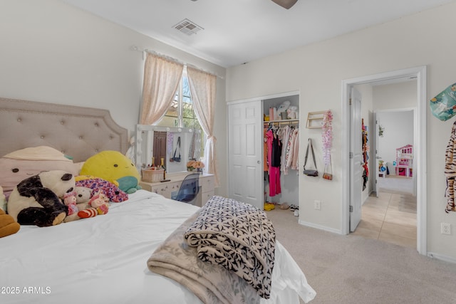 27053 N 172nd Ln, Surprise, AZ 85387 - carpeted bedroom with a closet and a ceiling fan