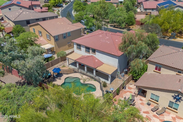 27053 N 172nd Ln, Surprise, AZ 85387 - aerial perspective of suburban area featuring a pool