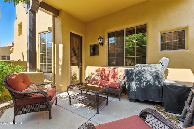 5370 S Desert Dawn Dr Unit 56, Gold Canyon, AZ 85118 - view of patio / terrace featuring an outdoor hangout area