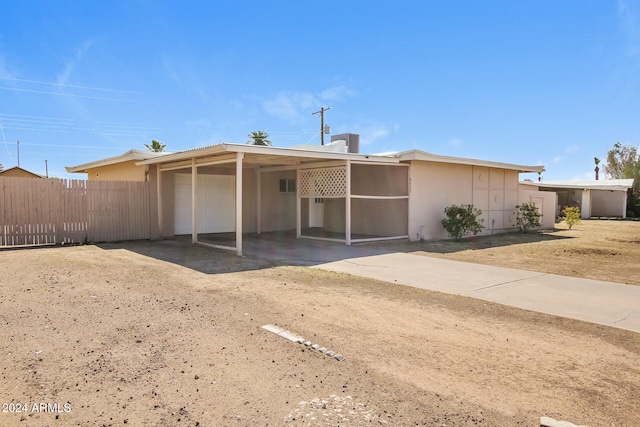 view of ranch-style home