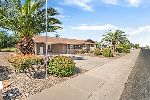 view of ranch-style house