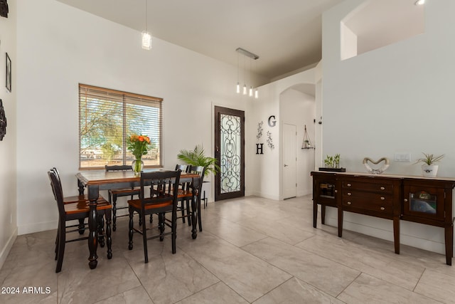 view of dining area