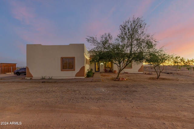 view of southwest-style home