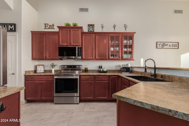 kitchen featuring sink and stainless steel appliances