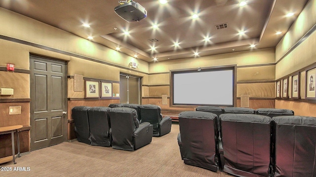 19777 N 76th St Unit 3229, Scottsdale, AZ 85255 - carpeted cinema featuring a raised ceiling and a high ceiling