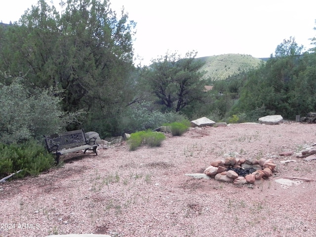 view of local wilderness with a mountain view