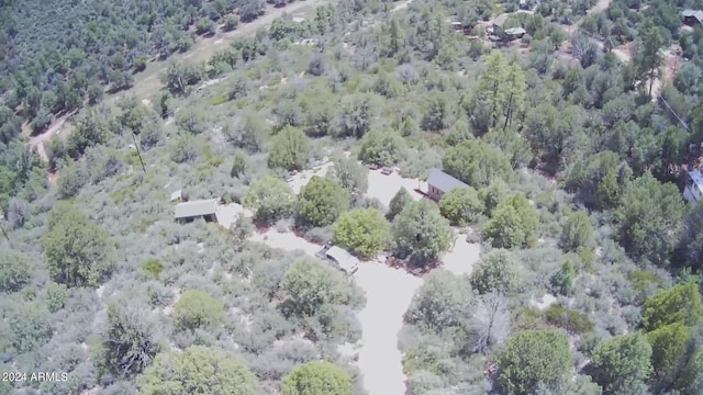 aerial view with a forest view