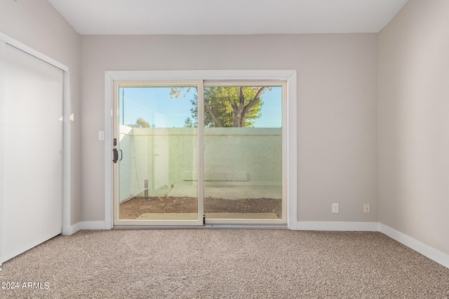 interior space with carpet flooring