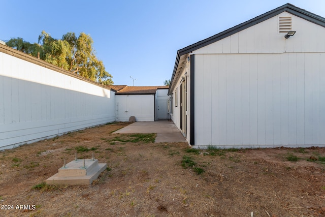 exterior space with a patio