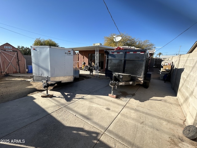 rear view of house with a patio